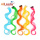 Colorful Ombre Curly Clip In Hairpieces For Volume